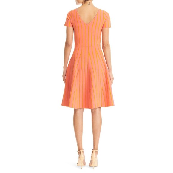 NWT. $1919 CAROLINA HERRERA Short Dresses In Coral Sz S. - Picture 4 of 7